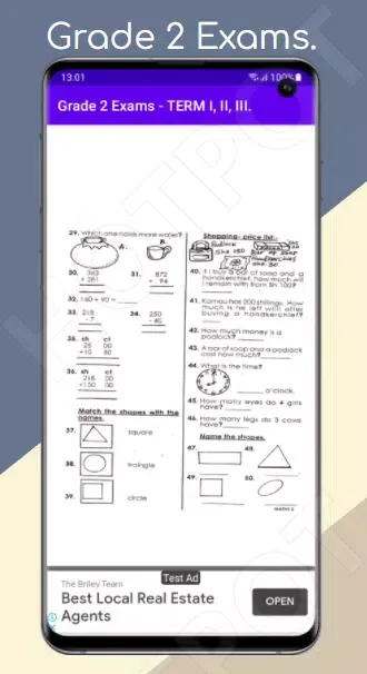 Grade 2 Exams: Term I, II, III Screenshots