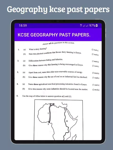 Geography Kcse past papers. Screenshots