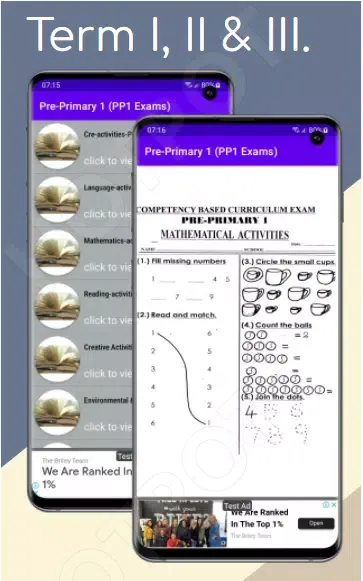 Zrzuty ekranu PP1 Cbc Exams: Term I, II, III