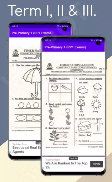 Zrzuty ekranu PP1 Cbc Exams: Term I, II, III
