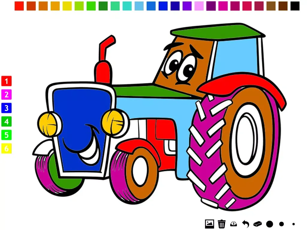 A Cars Coloring Book for Children: Learn to color a racing car, SUV, tractor, truck and more iPad Screenshots