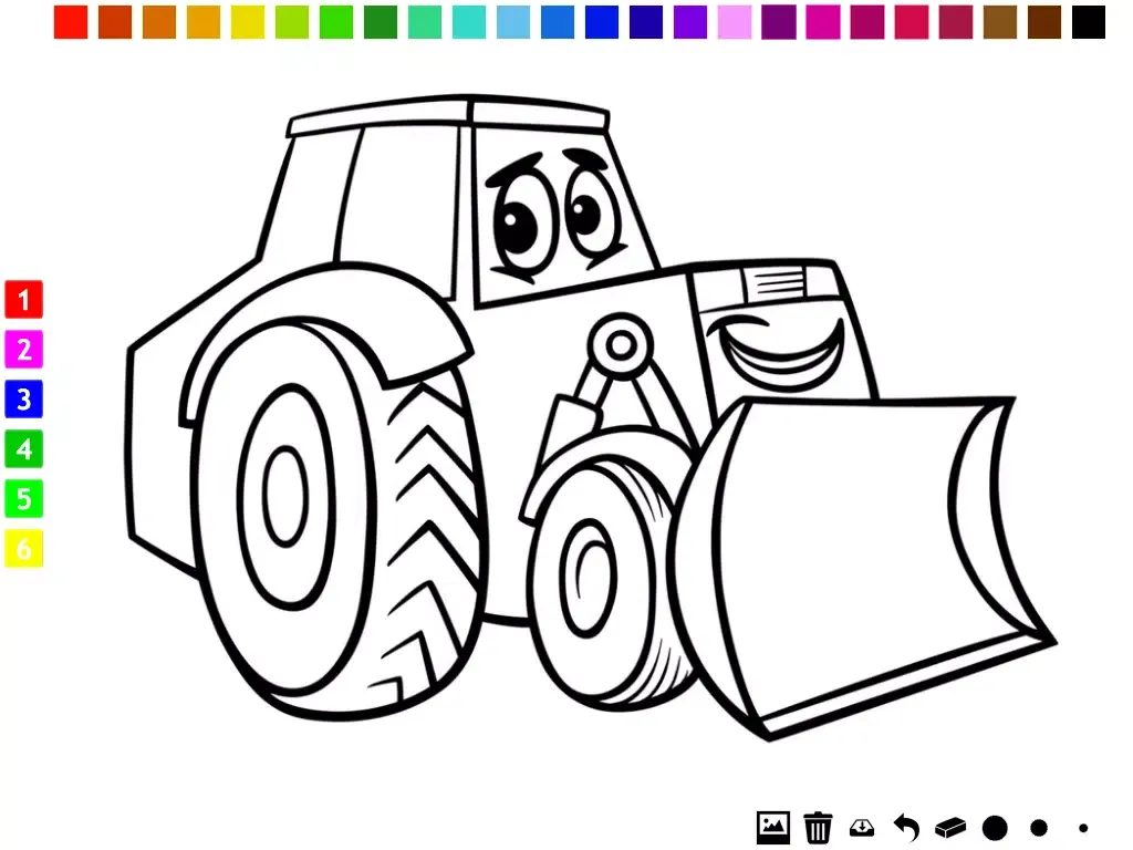 A Cars Coloring Book for Children: Learn to color a racing car, SUV, tractor, truck and more iPad Screenshots