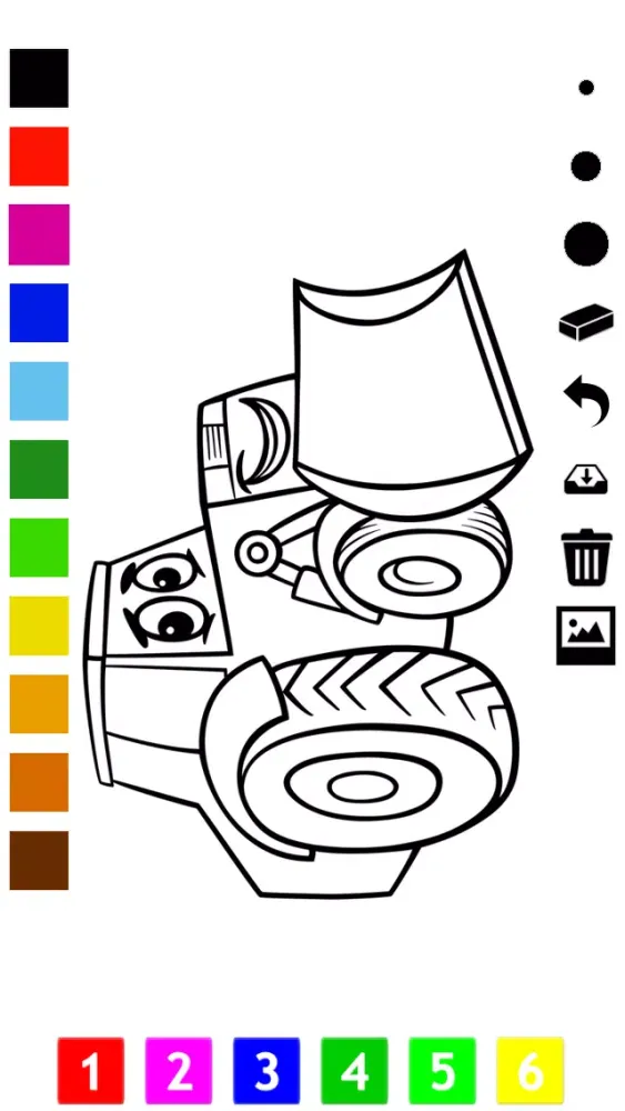 A Cars Coloring Book for Children: Learn to color a racing car, SUV, tractor, truck and more Screenshots