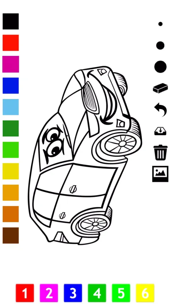 A Cars Coloring Book for Children: Learn to color a racing car, SUV, tractor, truck and more Screenshots