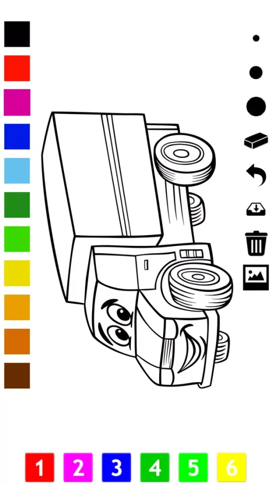 A Cars Coloring Book for Children: Learn to color a racing car, SUV, tractor, truck and more Screenshots