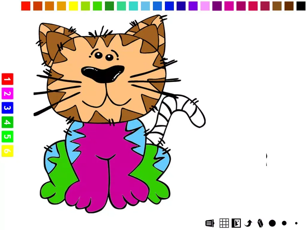 A Coloring Book for Little Children: Learn to draw and color cat and kittens iPad  Screenshots