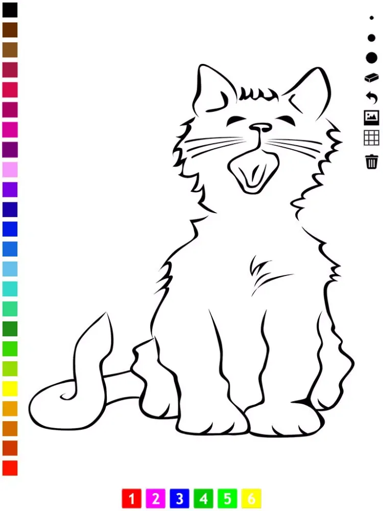 A Coloring Book for Little Children: Learn to draw and color cat and kittens iPad  Screenshots