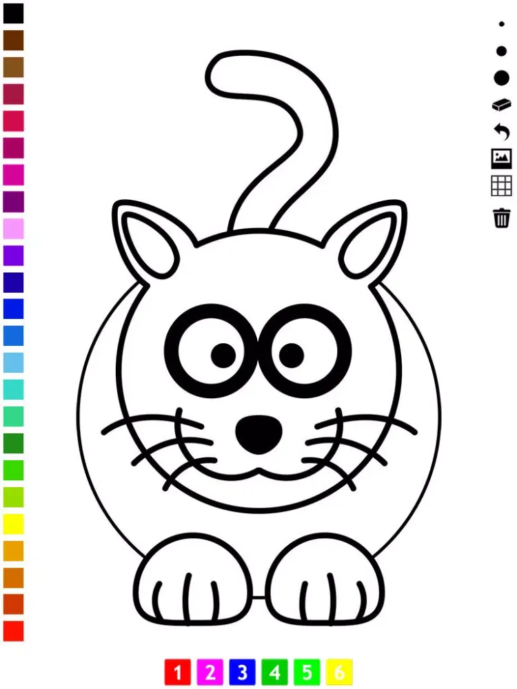 A Coloring Book for Little Children: Learn to draw and color cat and kittens iPad  Screenshots