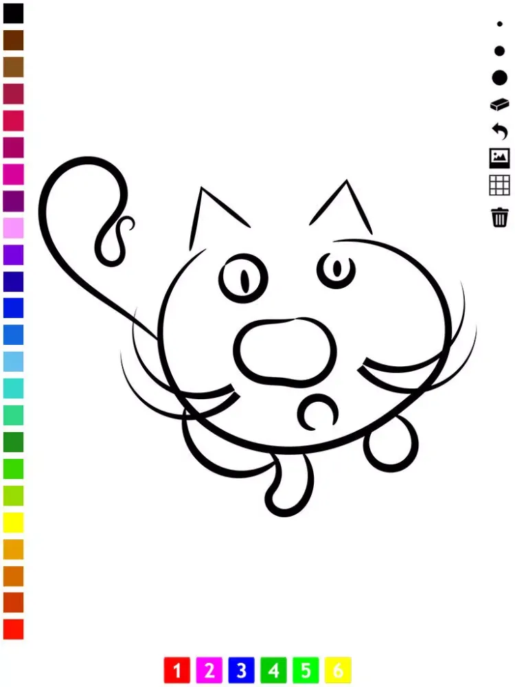 A Coloring Book for Little Children: Learn to draw and color cat and kittens iPad  Screenshots