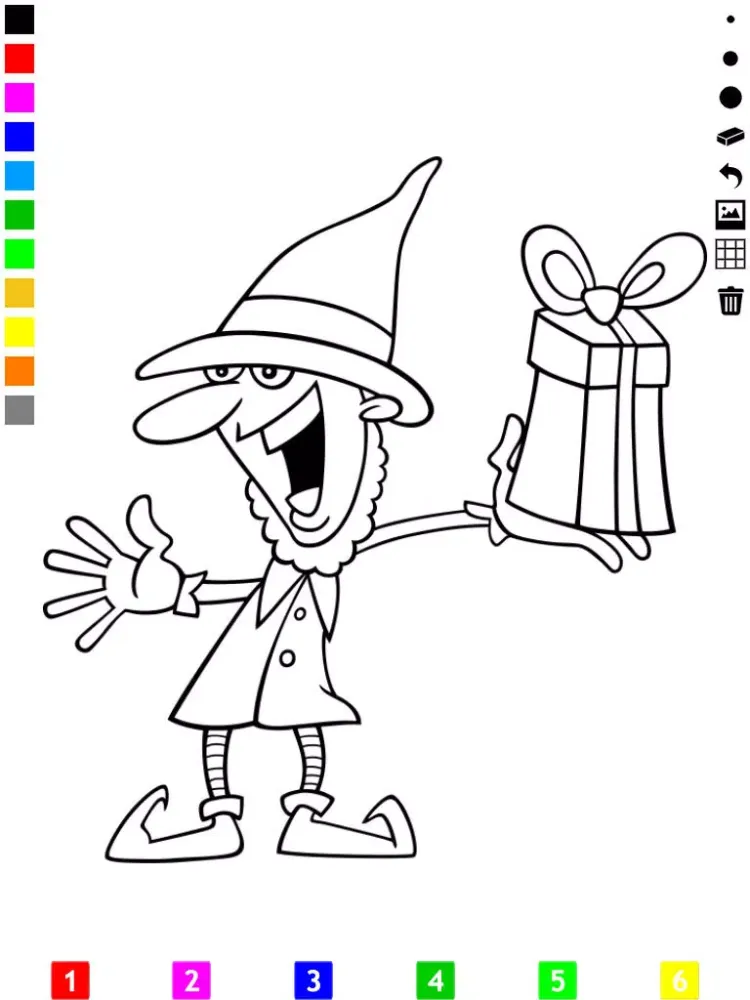A Christmas Coloring Book for Children: Learn to color the holiday season iPad  Screenshots