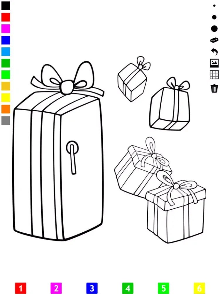 A Christmas Coloring Book for Children: Learn to color the holiday season iPad  Screenshots