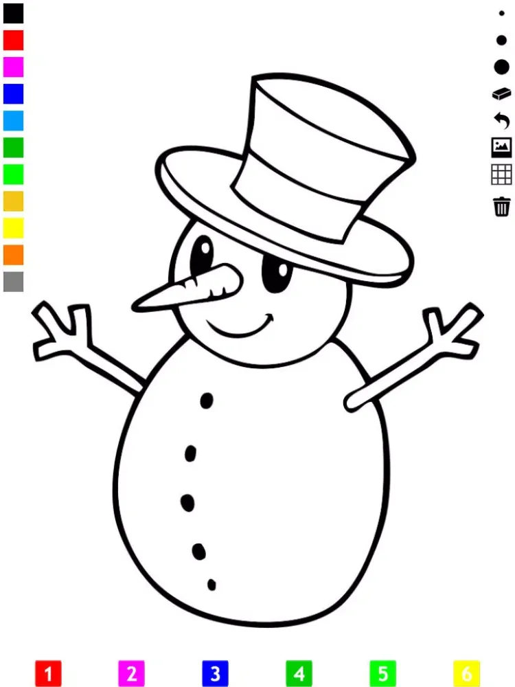 Captures d'écran de A Christmas Coloring Book for Children: Learn to color the holiday season iPad 
