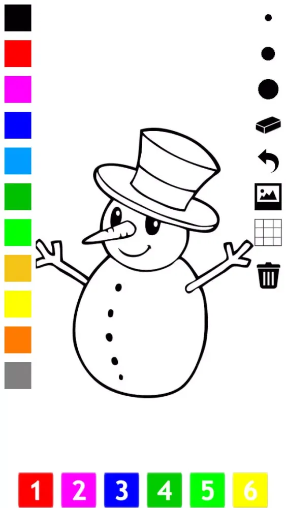 Captures d'écran de A Christmas Coloring Book for Children: Learn to color the holiday season