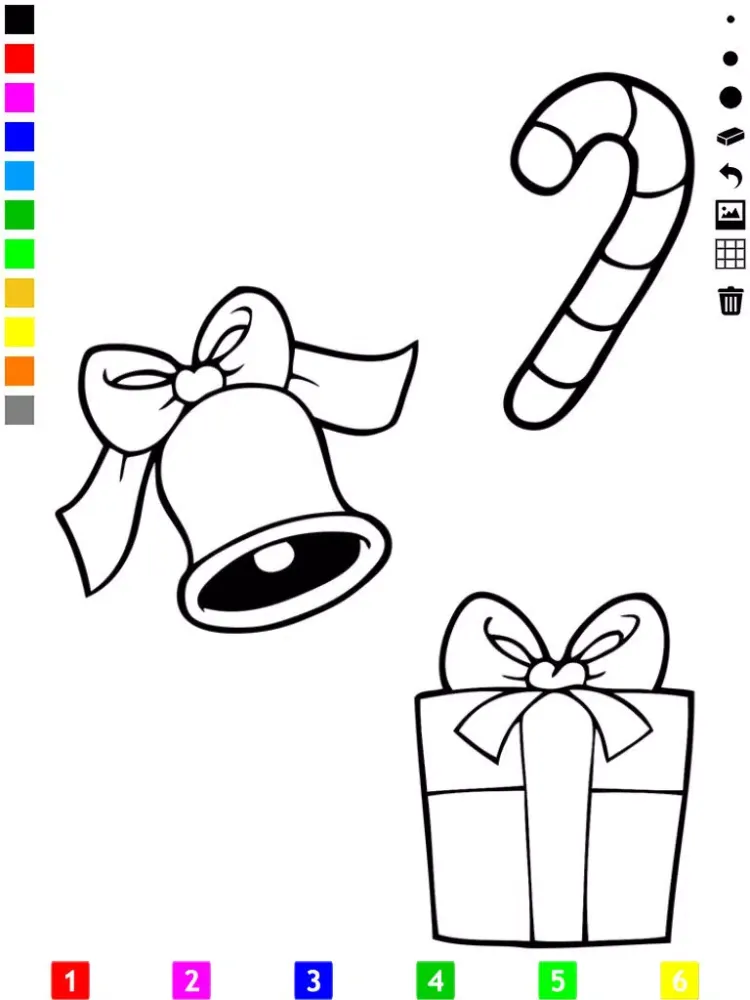 A Christmas Coloring Book for Children: Learn to color the holiday season iPad  Screenshots