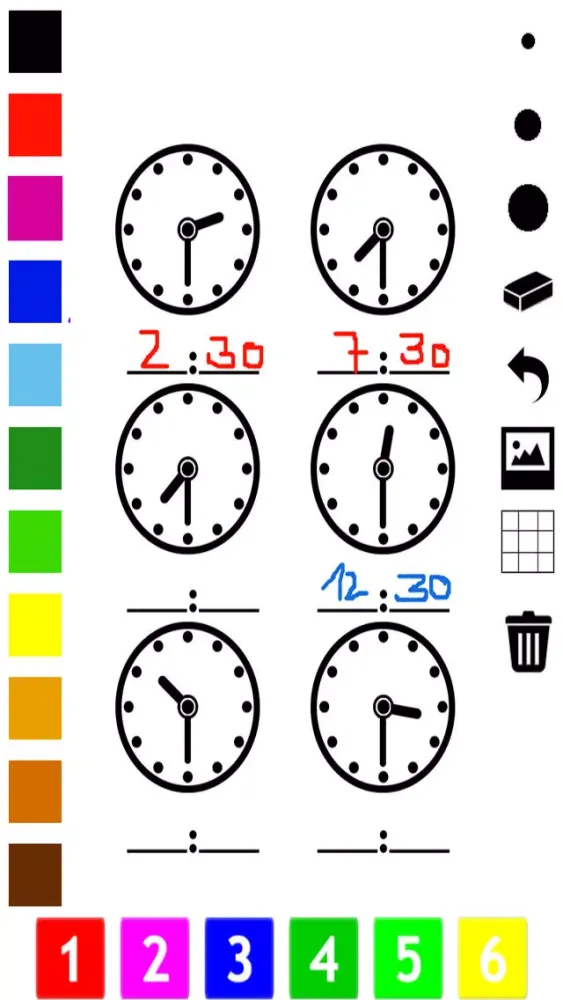 تصاویر A Clock Coloring Book for Children: Learn to Read the Time of your Watch