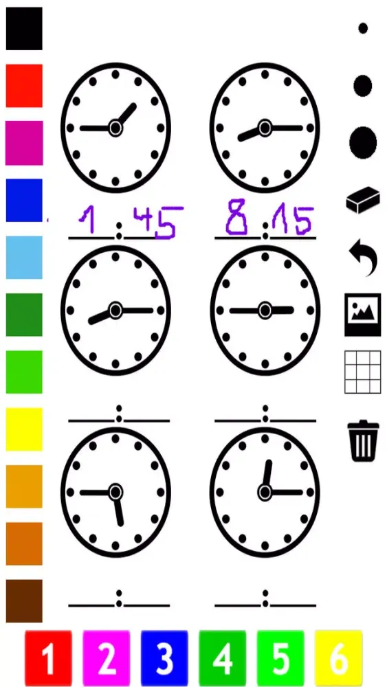تصاویر A Clock Coloring Book for Children: Learn to Read the Time of your Watch