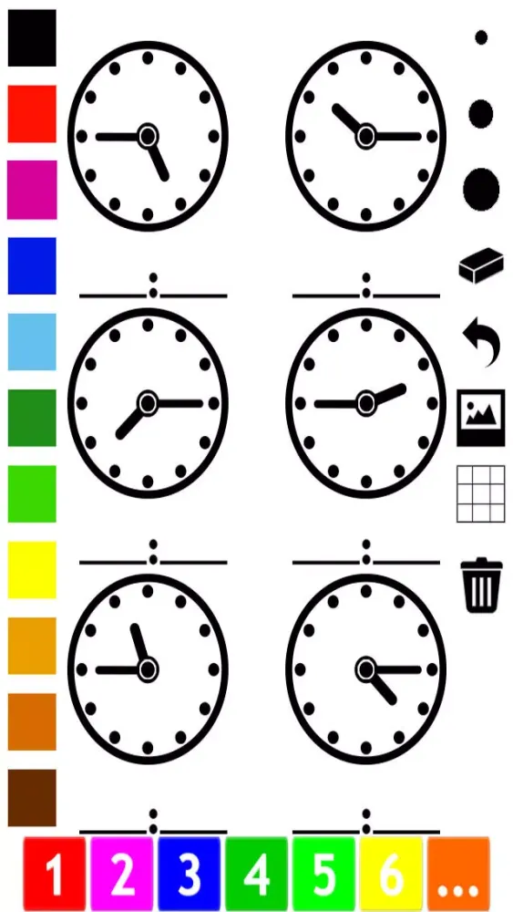 تصاویر A Clock Coloring Book for Children: Learn to Read the Time of your Watch