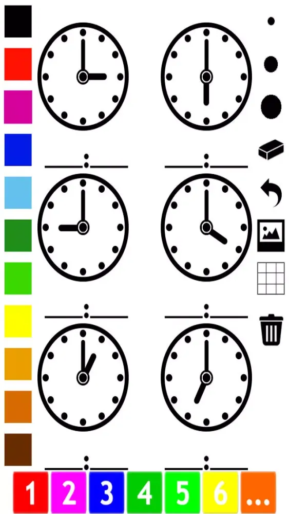 تصاویر A Clock Coloring Book for Children: Learn to Read the Time of your Watch
