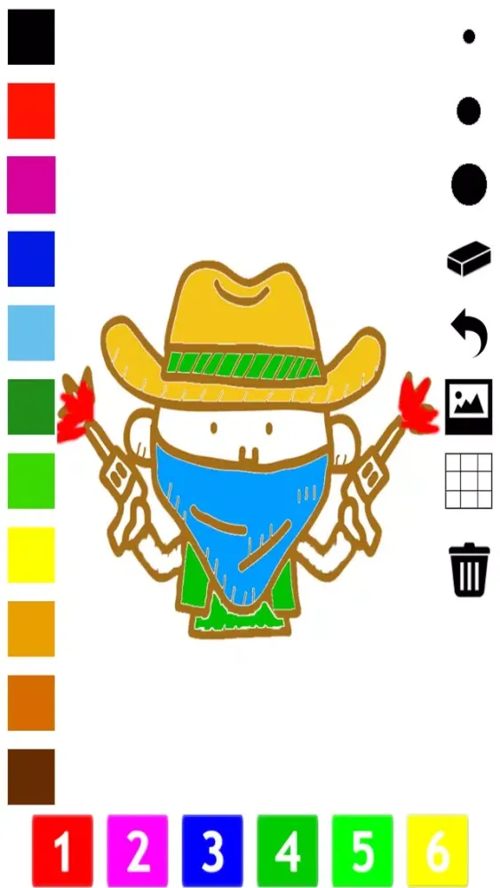 صور A Cowboys & Wild West Coloring Book for Children: learn to draw