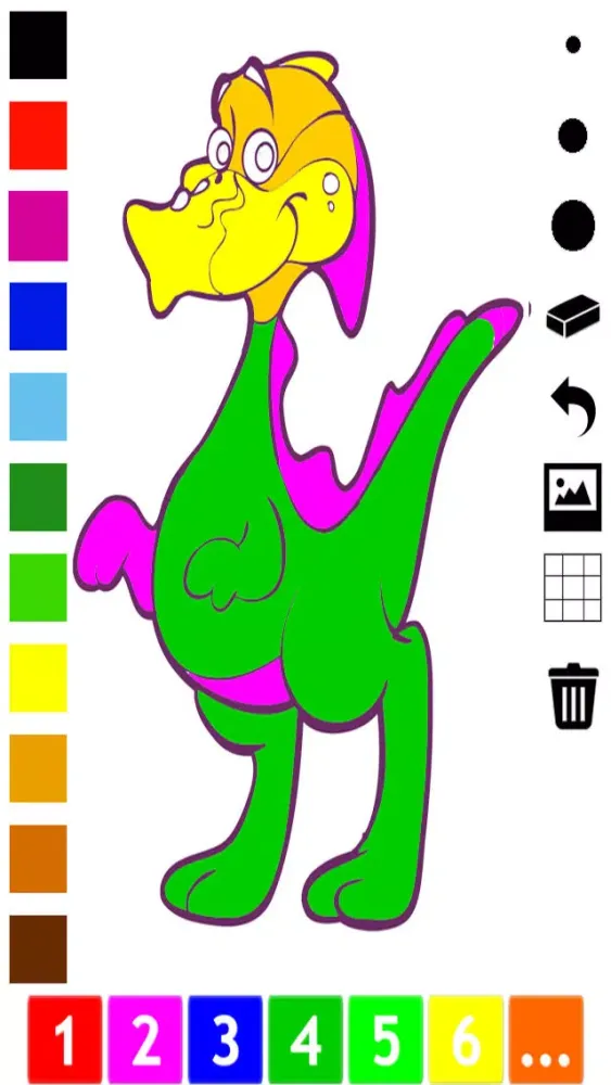A Dinosaurs Coloring Book for Children: Learn to color with dinos应用截图