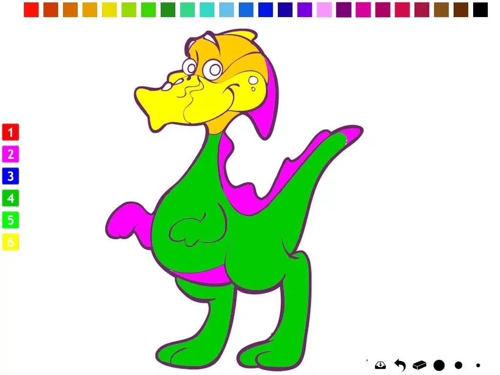 Скриншоты A Dinosaurs Coloring Book for Children: Learn to color with dinos iPad 