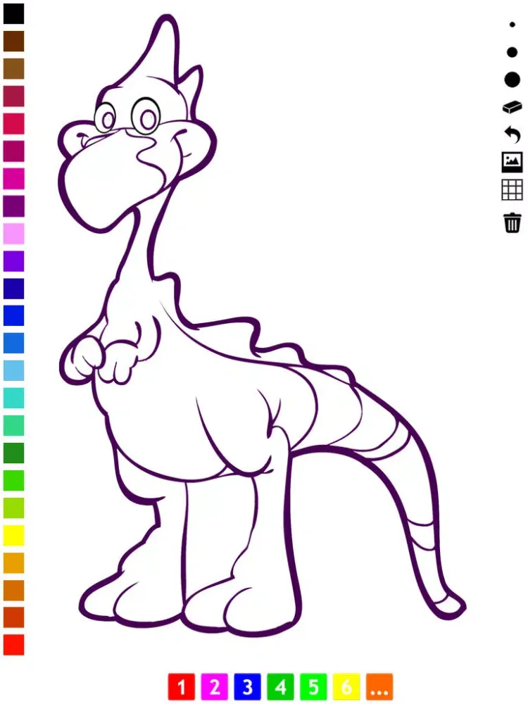 Скриншоты A Dinosaurs Coloring Book for Children: Learn to color with dinos iPad 