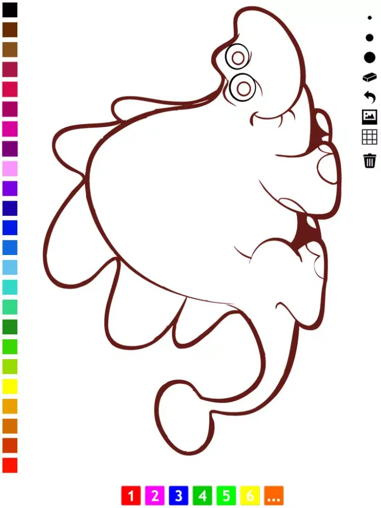Скриншоты A Dinosaurs Coloring Book for Children: Learn to color with dinos iPad 