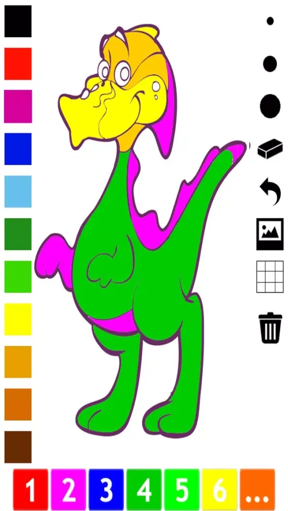 Скриншоты A Dinosaurs Coloring Book for Children: Learn to color with dinos