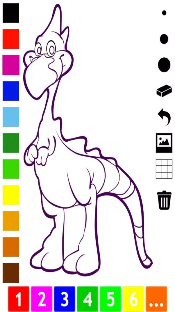 Скриншоты A Dinosaurs Coloring Book for Children: Learn to color with dinos