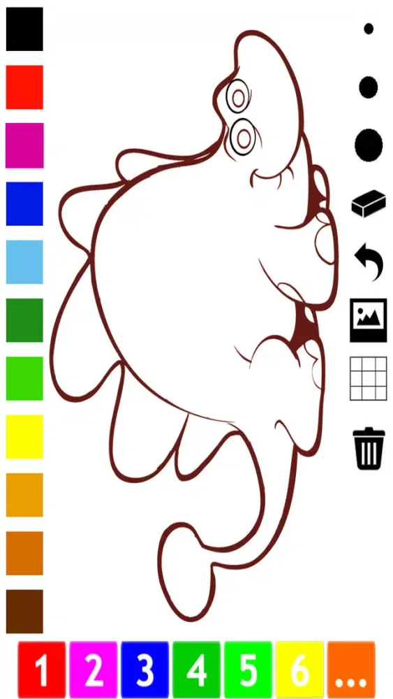 Скриншоты A Dinosaurs Coloring Book for Children: Learn to color with dinos