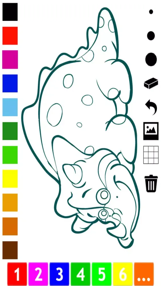 Скриншоты A Dinosaurs Coloring Book for Children: Learn to color with dinos