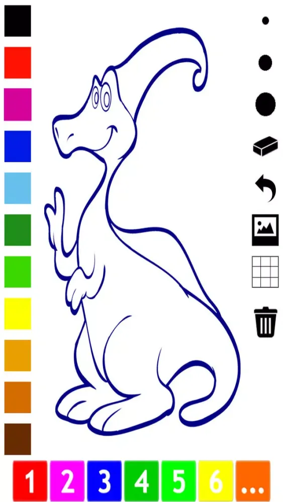 Скриншоты A Dinosaurs Coloring Book for Children: Learn to color with dinos