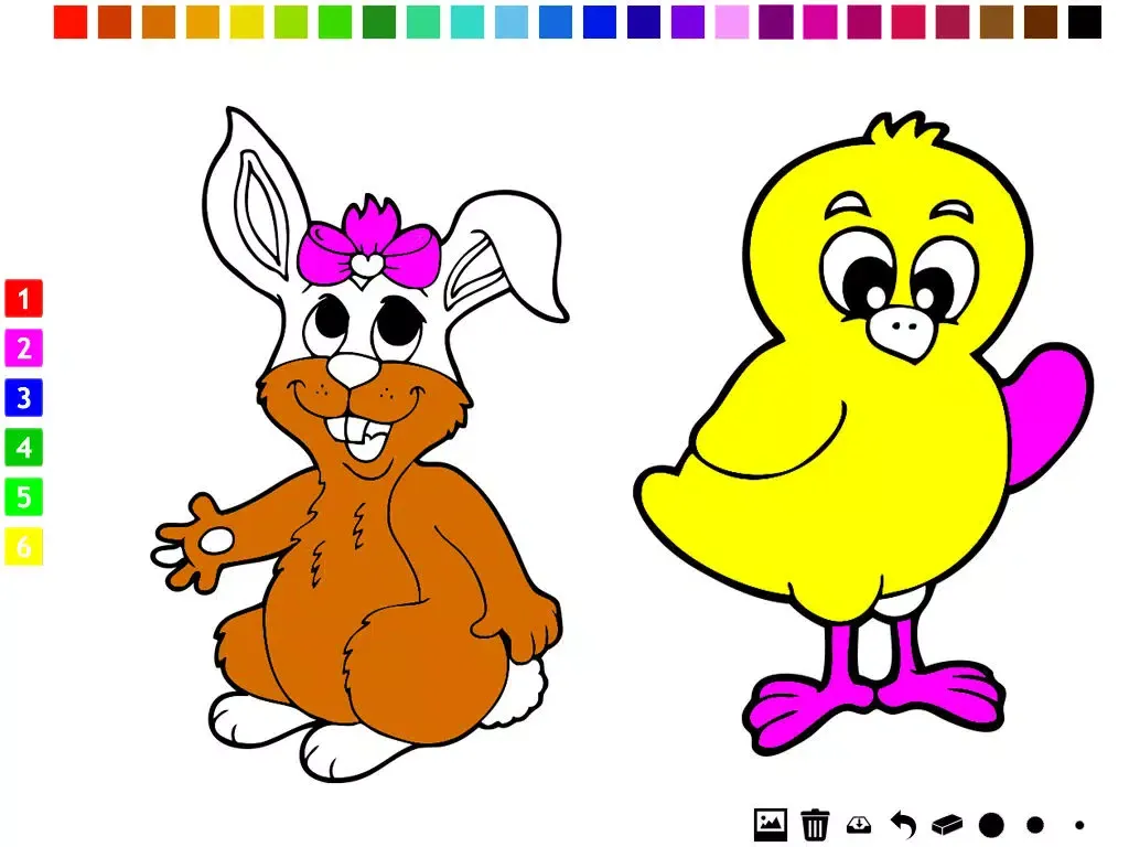 Screenshot di A Easter Coloring Book for Children iPad 