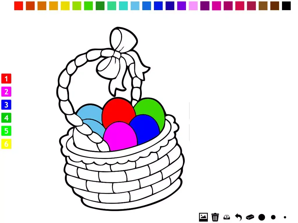 Screenshot di A Easter Coloring Book for Children iPad 
