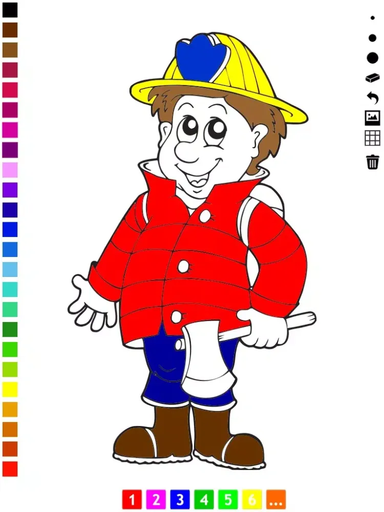 Firefighter Coloring Book for Children: Learn to color firemen, firefighters and fire-equipment iPad 應用截圖