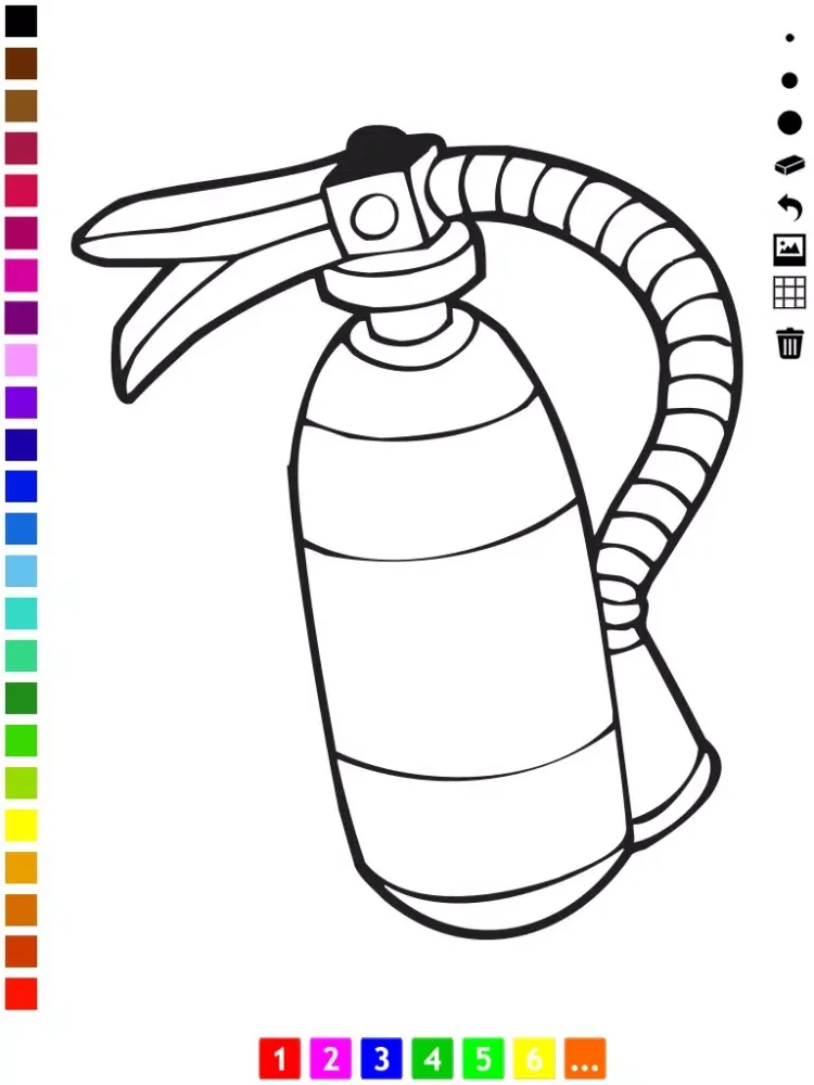 Firefighter Coloring Book for Children: Learn to color firemen, firefighters and fire-equipment iPad 應用截圖