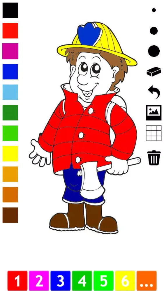 Firefighter Coloring Book for Children: Learn to color firemen, firefighters and fire-equipment應用截圖