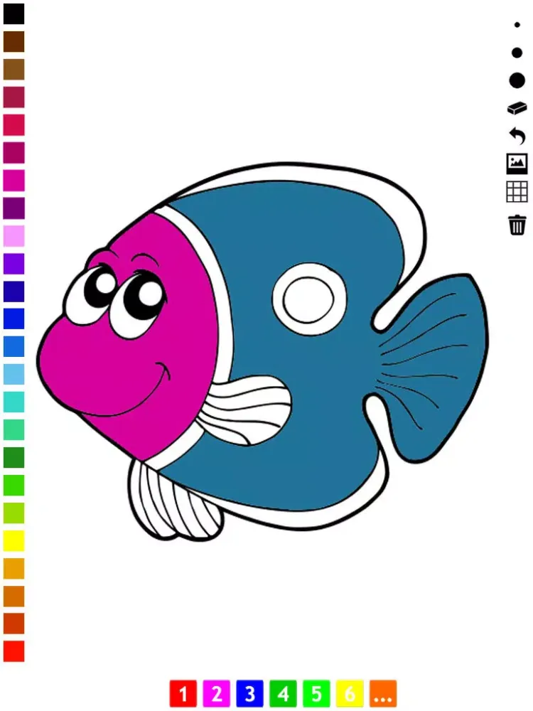A Fish Coloring Book for Children: Color Animals Under Water! iPad  Screenshots