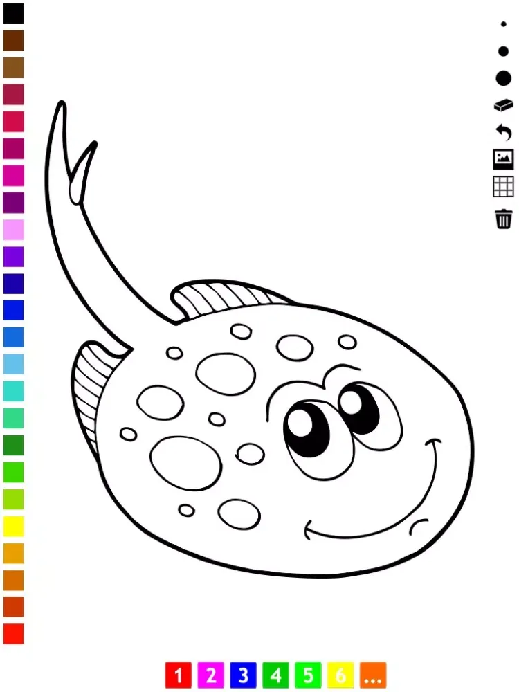 A Fish Coloring Book for Children: Color Animals Under Water! iPad  Screenshots