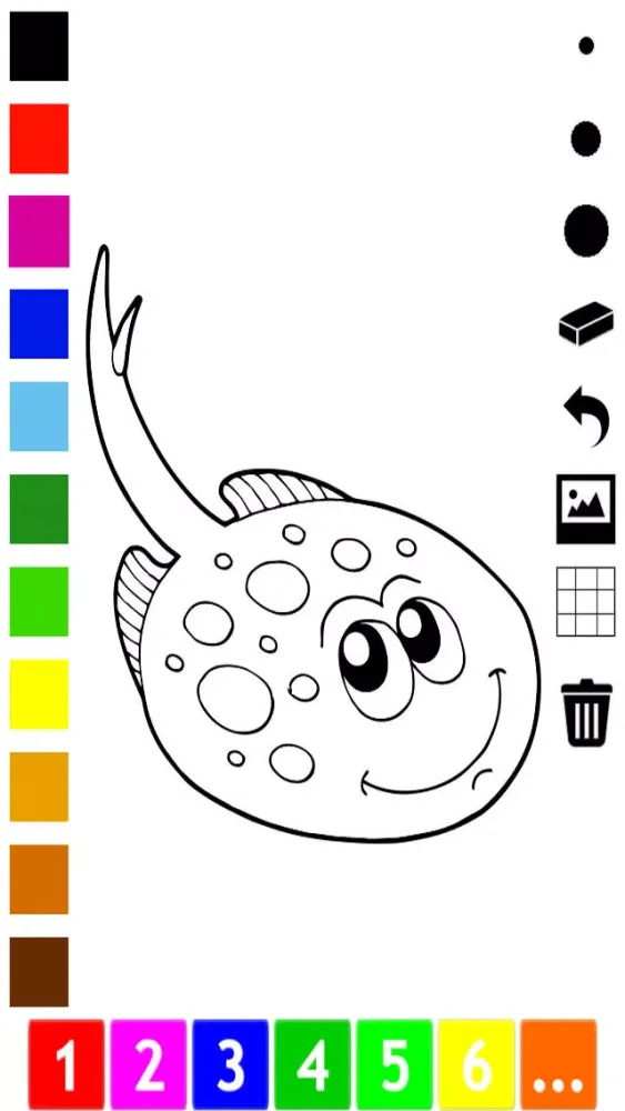 A Fish Coloring Book for Children: Color Animals Under Water! Screenshots