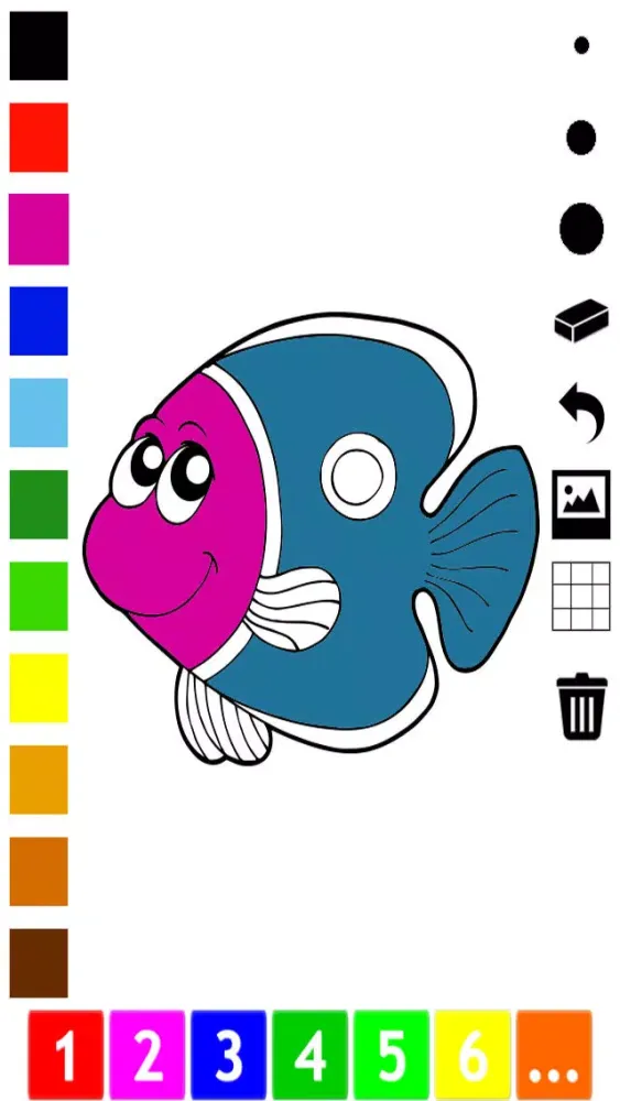 A Fish Coloring Book for Children: Color Animals Under Water! Screenshots
