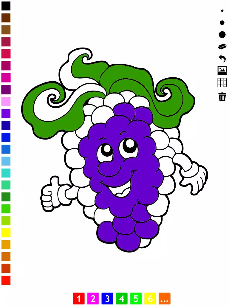 Fruit Coloring Book for Children: Learn to color the world of food, fruits and vegetables iPad  Screenshots