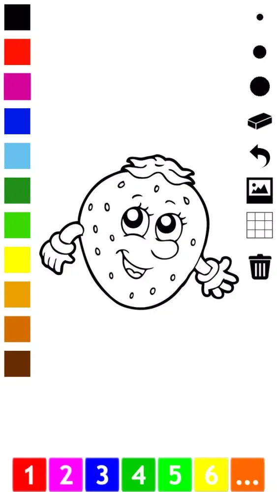 Скриншоты Fruit Coloring Book for Children: Learn to color the world of food, fruits and vegetables