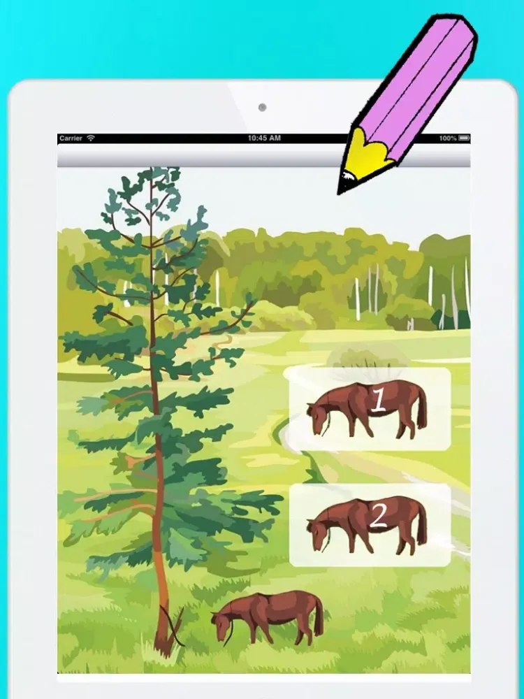 تصاویر A Coloring Book of Horses for Children: Learn to draw and color pony, horse riding, equestrian and more iPad 