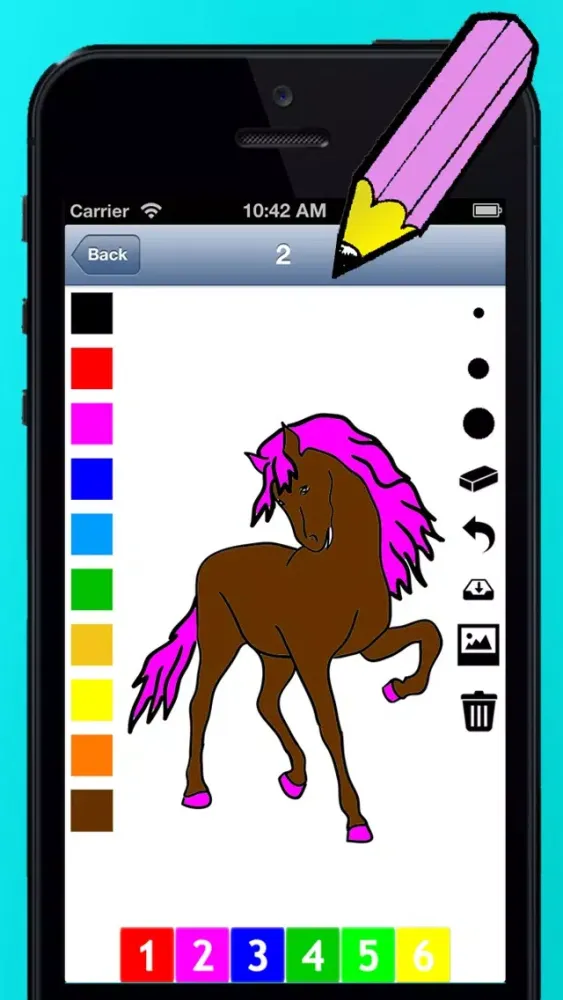 تصاویر A Coloring Book of Horses for Children: Learn to draw and color pony, horse riding, equestrian and more