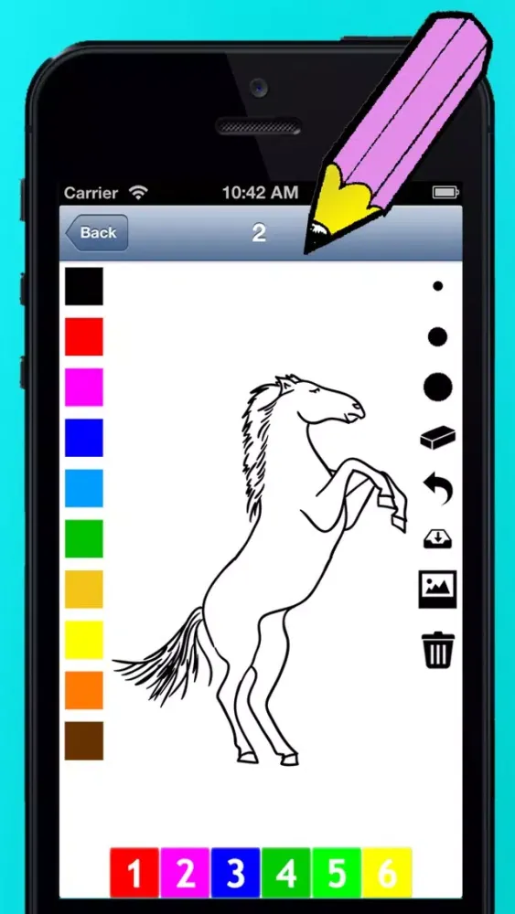 تصاویر A Coloring Book of Horses for Children: Learn to draw and color pony, horse riding, equestrian and more