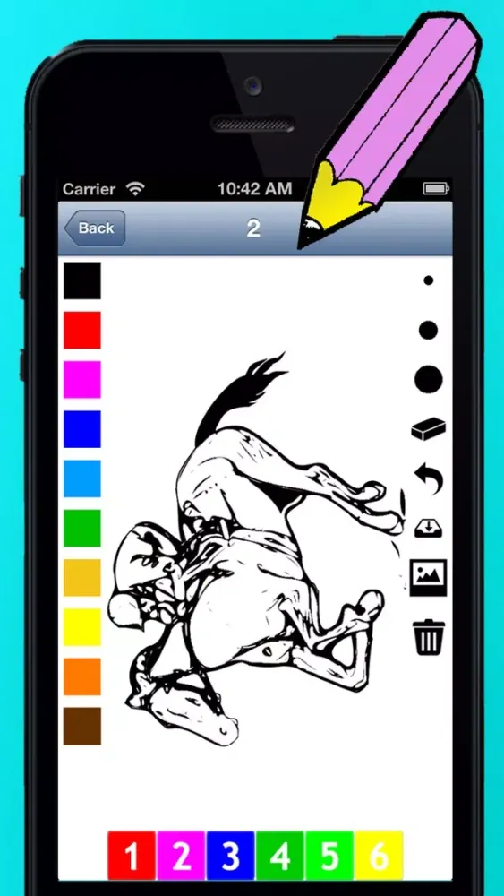 تصاویر A Coloring Book of Horses for Children: Learn to draw and color pony, horse riding, equestrian and more