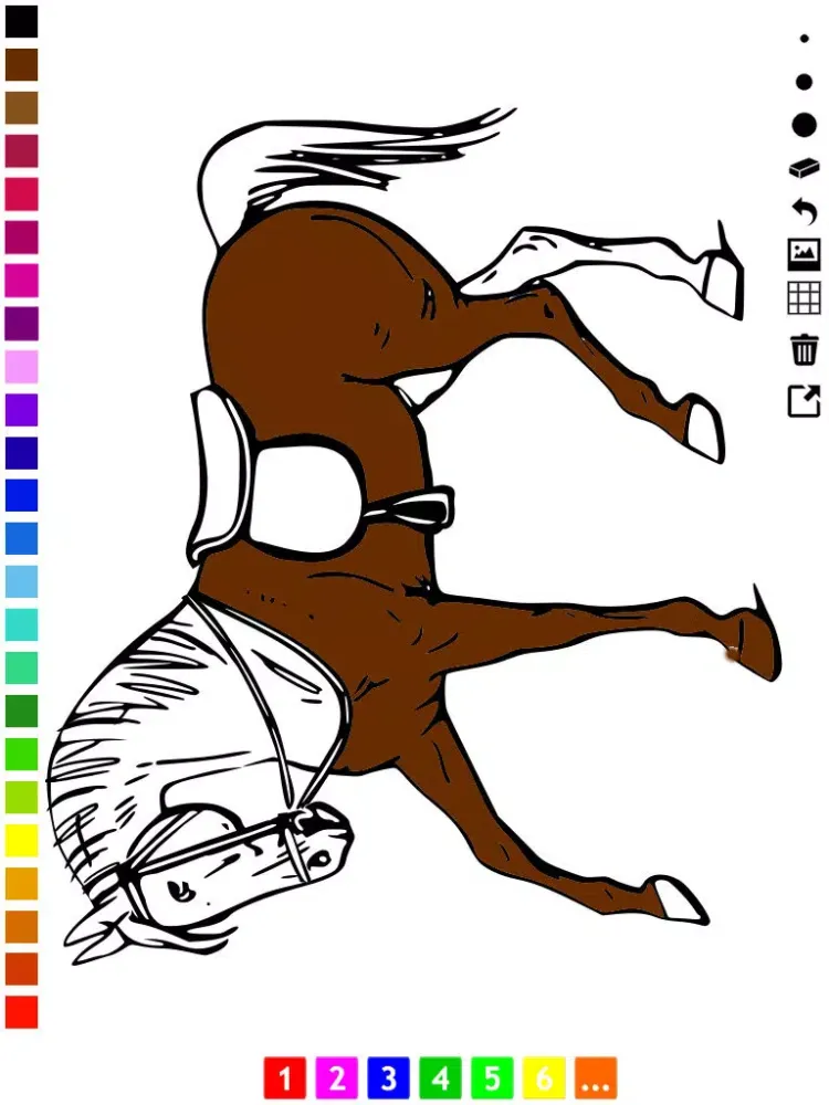 A Coloring Book of Horses for Children: Learn to draw and color iPad  Screenshots