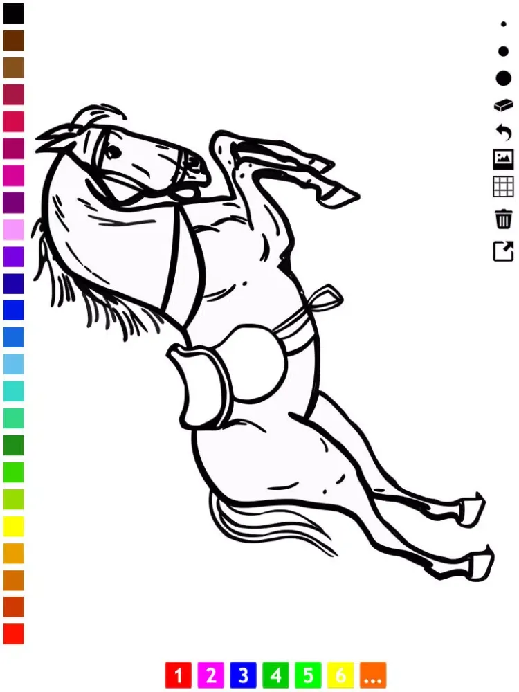 A Coloring Book of Horses for Children: Learn to draw and color iPad  Screenshots
