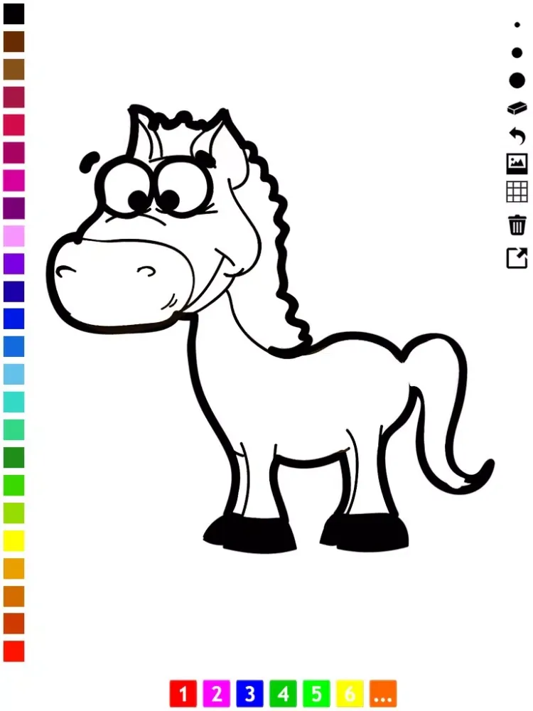 A Coloring Book of Horses for Children: Learn to draw and color iPad  Screenshots